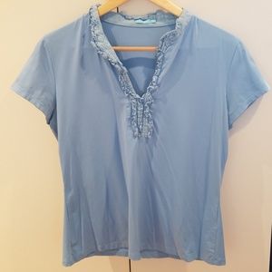 J McLaughlin Catalina Cloth Sky Blue T-Shirt (med)